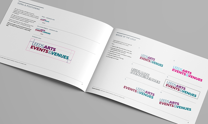 leeds arts events and venues brand guidelines